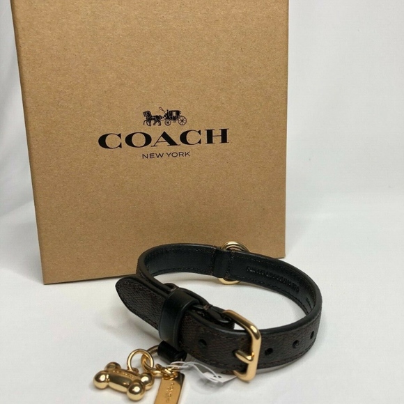 Coach Other Coach Small Pet Coated Canvas Collar Signature Poshmark